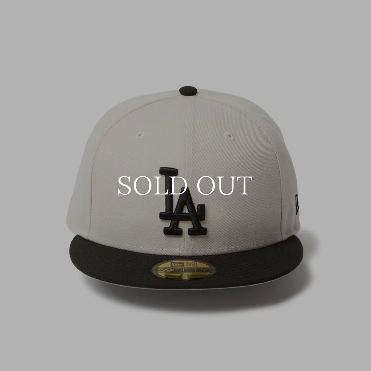 画像2: NEW ERA  59FIFTY Powered by GORO NAKATSUGAWA（MIN-NANO） ロサンゼルス・ドジャース ストーン ブラックバイザー (2)