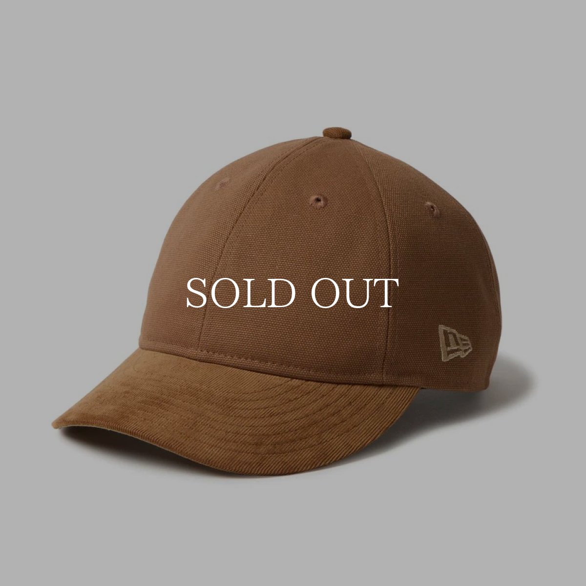 画像1: NEW ERA  9THIRTY Powered by GORO NAKATSUGAWA（MIN-NANO） ブラウンキャンバス カーキコーデュロイバイザー (1)