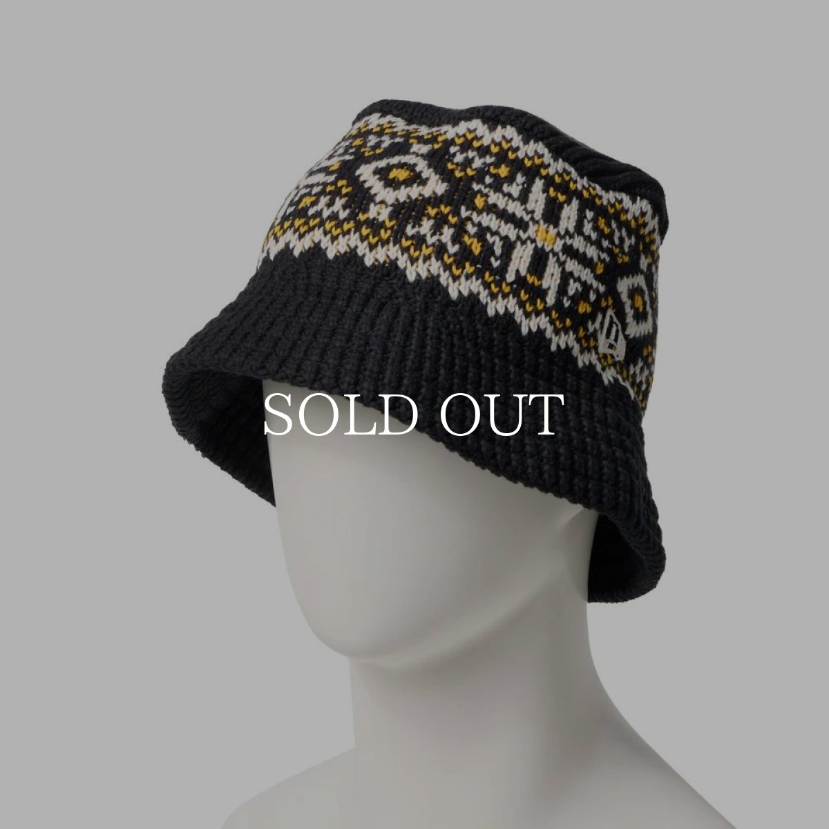 画像2: NEW ERA  ニットバケット Powered by GORO NAKATSUGAWA（MIN-NANO） ノルディック ブラック (2)