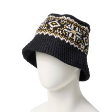 画像2: NEW ERA  ニットバケット Powered by GORO NAKATSUGAWA（MIN-NANO） ノルディック ブラック (2)