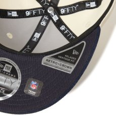 画像6: NEW ERA  RC 9FIFTY Powered by GORO NAKATSUGAWA（MIN-NANO） ニューヨーク・ジャイアンツ コーデュロイ アイボリー ネイビーバイザー (6)