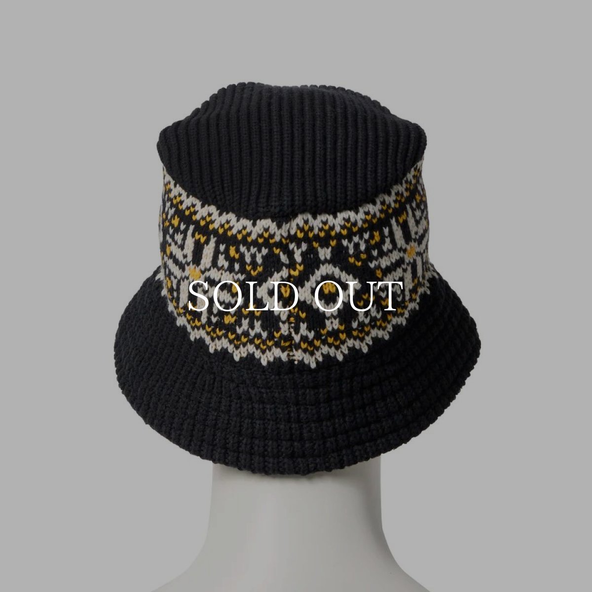 画像5: NEW ERA  ニットバケット Powered by GORO NAKATSUGAWA（MIN-NANO） ノルディック ブラック (5)