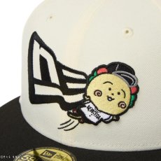 画像9: NEW ERA  59FIFTY コジコジ COJI-COJI フラッグロゴ クローム ブラックバイザー (9)