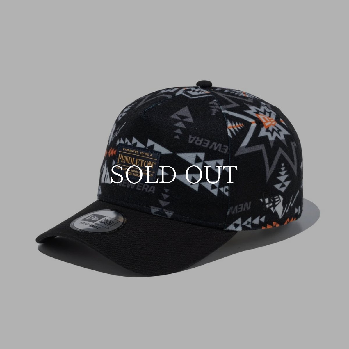 画像1: NEW ERA  9FORTY A-Frame Pendleton ペンドルトン ブラック フリース (1)