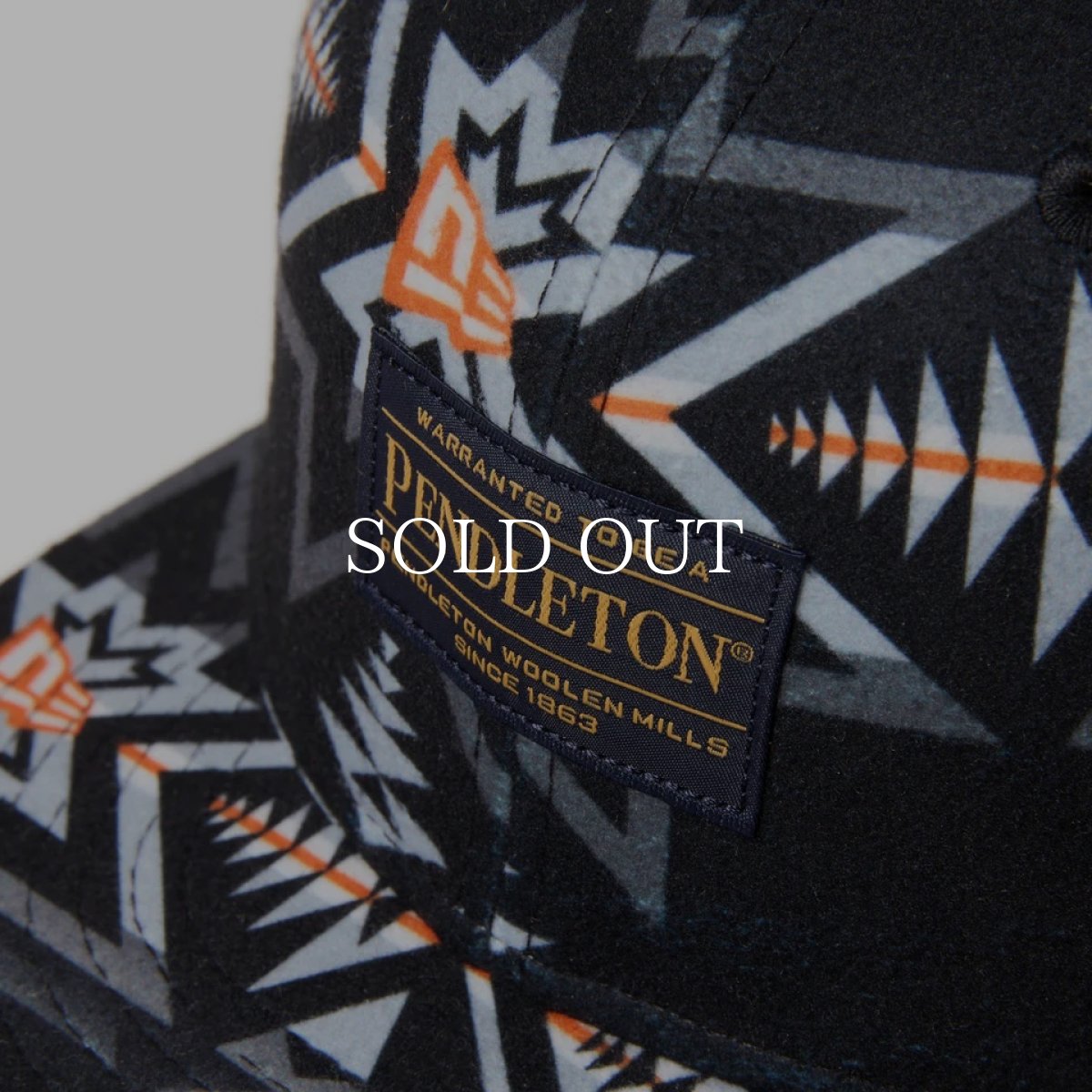 画像5: NEW ERA  59FIFTY Pendleton ペンドルトン ブラック フリース (5)