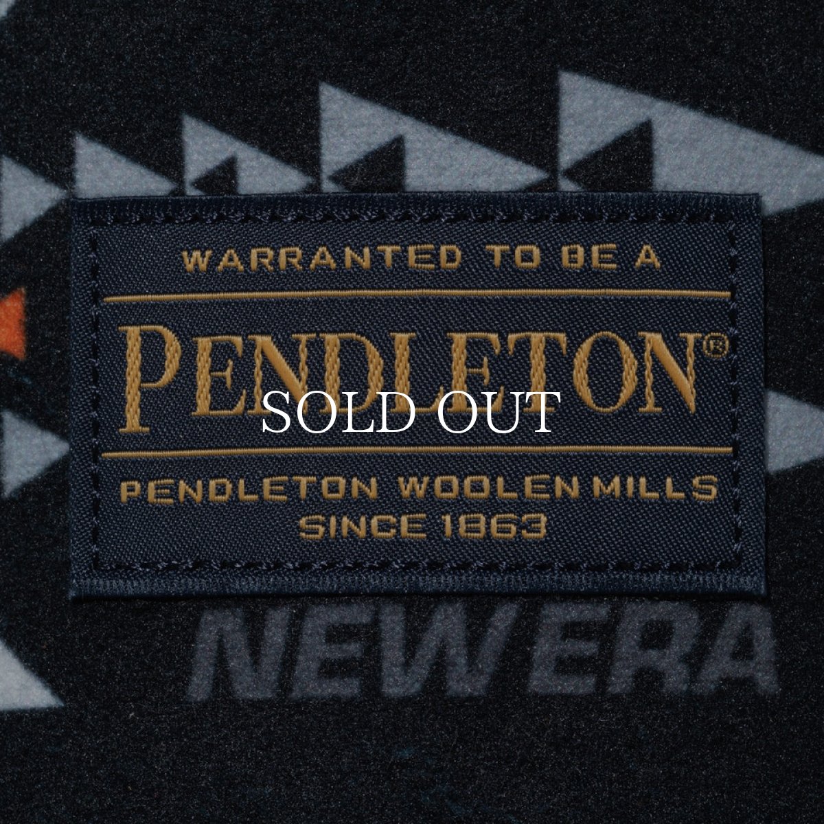 画像6: NEW ERA  9FORTY A-Frame Pendleton ペンドルトン ブラック フリース (6)