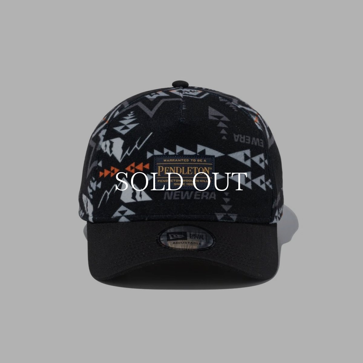 画像2: NEW ERA  9FORTY A-Frame Pendleton ペンドルトン ブラック フリース (2)