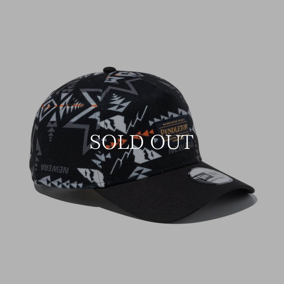 画像3: NEW ERA  9FORTY A-Frame Pendleton ペンドルトン ブラック フリース (3)