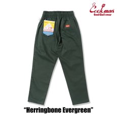 画像3: COOKMAN  シェフパンツ Chef Pants Herringbone Evergreen (3)