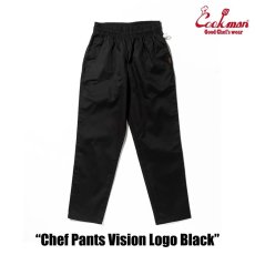 画像5: COOKMAN  シェフパンツ Chef Pants Vision Logo Black (5)