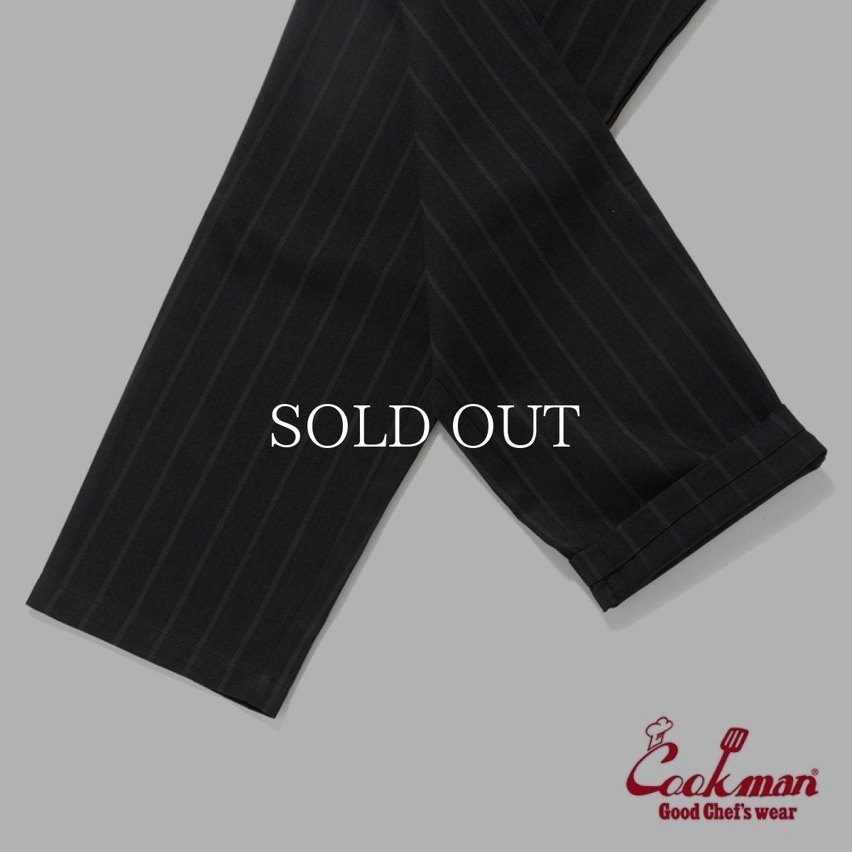 画像8: COOKMAN  シェフパンツ Chef Pants Stripe Black shadow (8)