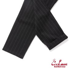 画像8: COOKMAN  シェフパンツ Chef Pants Stripe Black shadow (8)