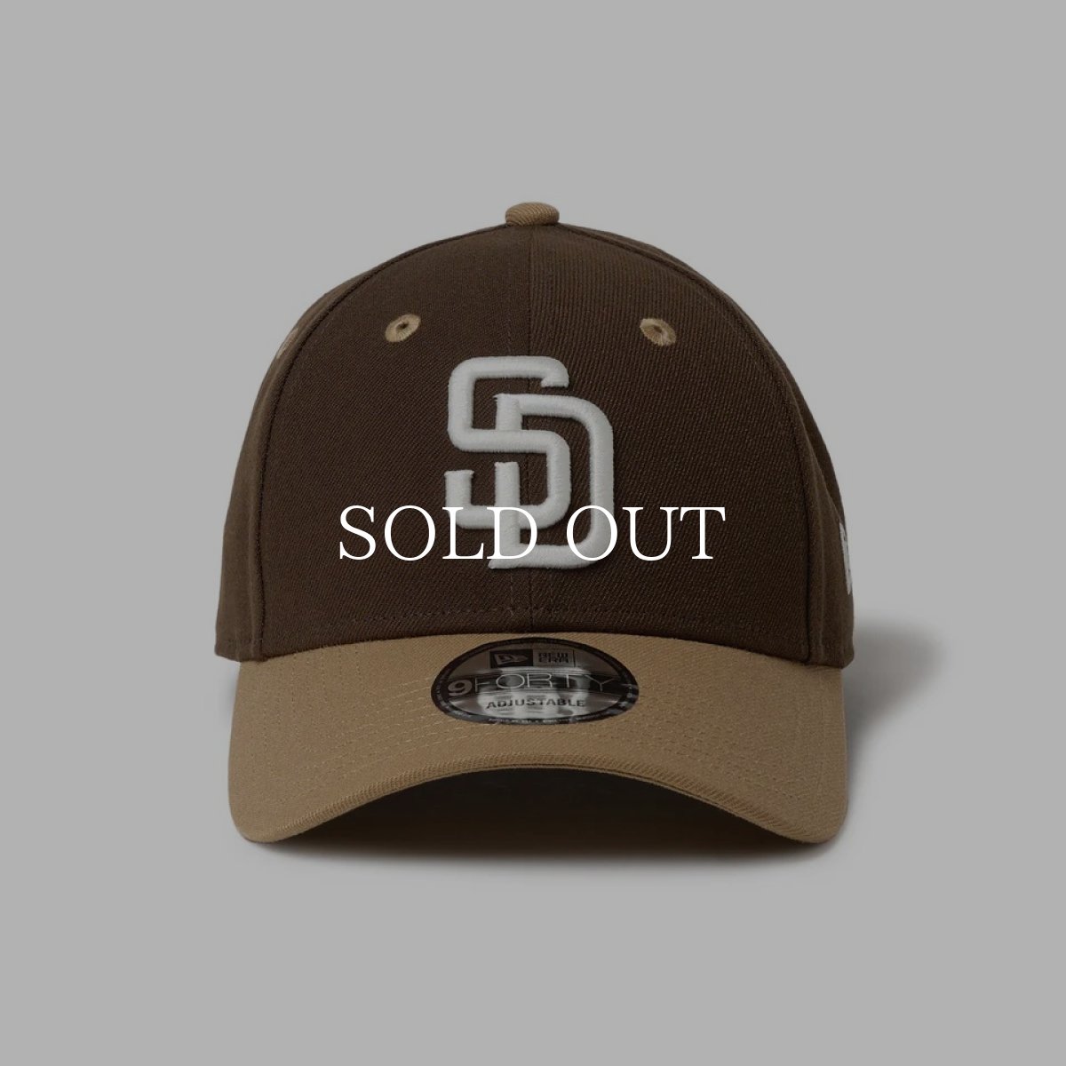 画像3: NEW ERA  9FORTY 2-Tone Woven Label サンディエゴ・パドレス ウォルナット カーキバイザー (3)