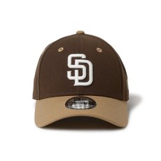 画像3: NEW ERA  9FORTY 2-Tone Woven Label サンディエゴ・パドレス ウォルナット カーキバイザー (3)
