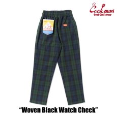 画像4: COOKMAN  シェフパンツ Chef Pants Woven Black Watch Check (4)