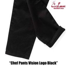 画像13: COOKMAN  シェフパンツ Chef Pants Vision Logo Black (13)