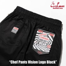 画像10: COOKMAN  シェフパンツ Chef Pants Vision Logo Black (10)