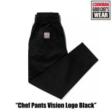 画像15: COOKMAN  シェフパンツ Chef Pants Vision Logo Black (15)
