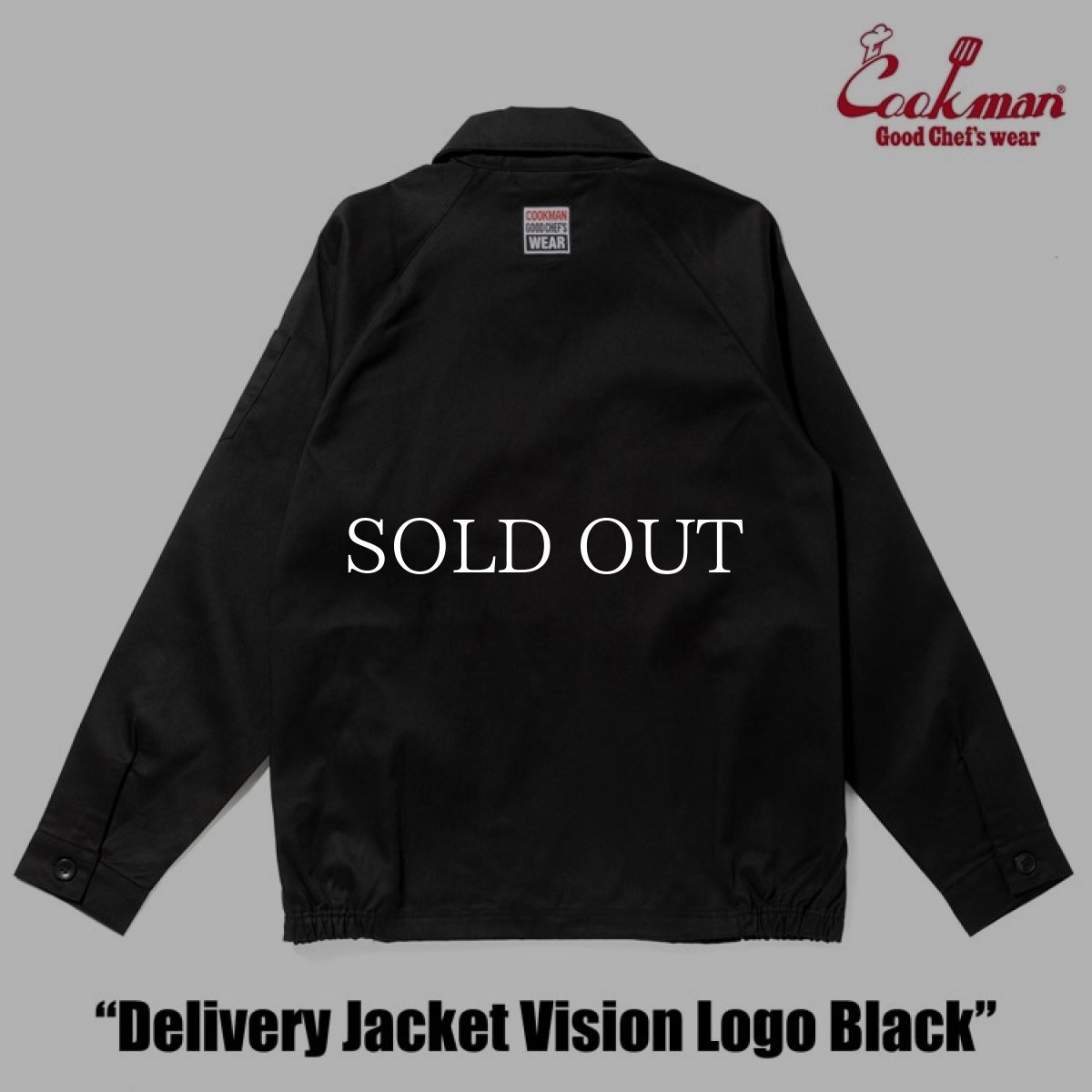 画像3: COOKMAN  デリバリージャケット Delivery Jacket Vision Logo Black (3)