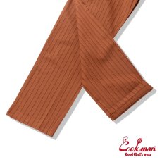 画像8: COOKMAN  シェフパンツ Chef Pants Semiwide Herringbone Stripe Brick (8)