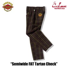 画像10: COOKMAN  シェフパンツ Chef Pants Semiwide FAT Tartan Check (10)