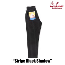 画像2: COOKMAN  シェフパンツ Chef Pants Stripe Black shadow (2)