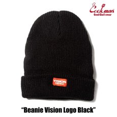 画像2: COOKMAN  ビーニー Beanie Vision Logo Black (2)