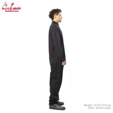 画像13: COOKMAN  ワークシャツ Long Sleeve Work Shirts Black (13)