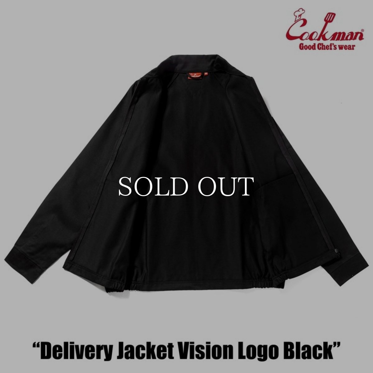 画像2: COOKMAN  デリバリージャケット Delivery Jacket Vision Logo Black (2)