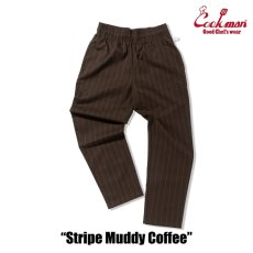 画像10: COOKMAN  シェフパンツ Chef Pants Stripe Muddy Coffee (10)