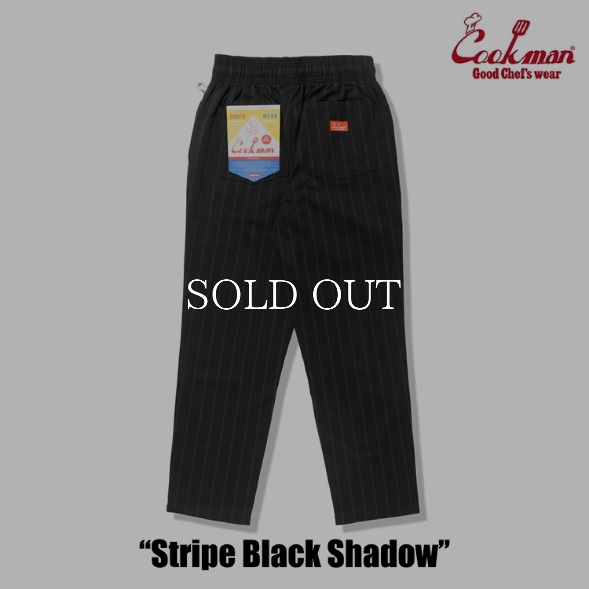 画像3: COOKMAN  シェフパンツ Chef Pants Stripe Black shadow (3)