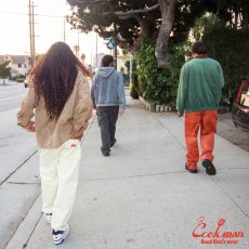 画像17: COOKMAN  シェフパンツ Chef Pants Semiwide Herringbone Stripe Cream (17)