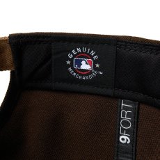 画像8: NEW ERA  9FORTY 2-Tone Woven Label サンディエゴ・パドレス ウォルナット カーキバイザー (8)
