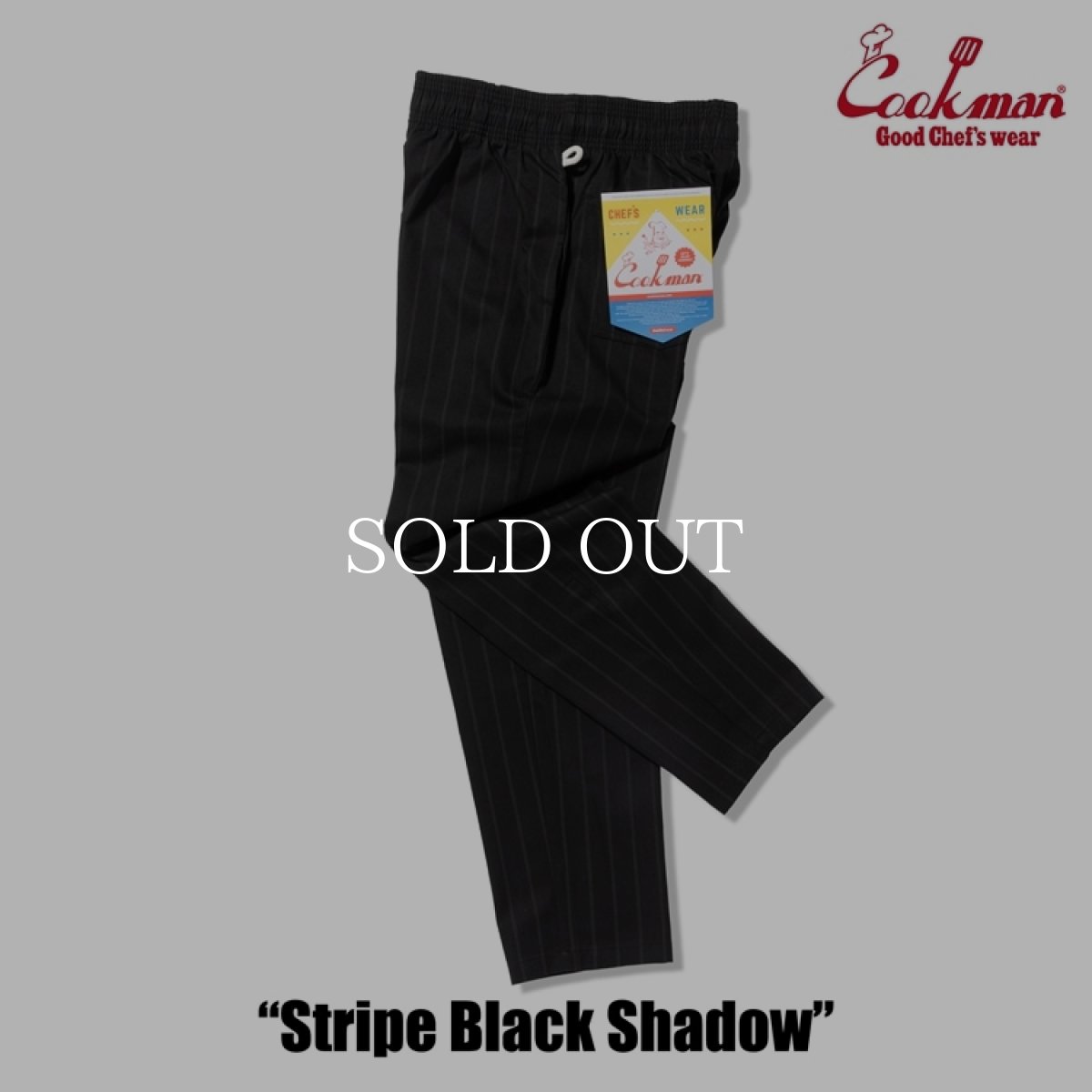画像11: COOKMAN  シェフパンツ Chef Pants Stripe Black shadow (11)