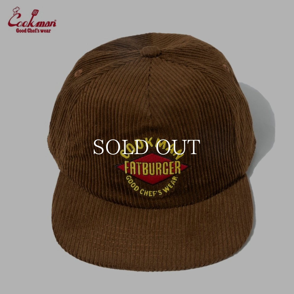 画像2: COOKMAN  キャップ Low Cap FAT Corduroy Brown (2)