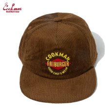 画像2: COOKMAN  キャップ Low Cap FAT Corduroy Brown (2)