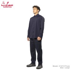 画像9: COOKMAN  ワークシャツ Long Sleeve Work Shirts Navy (9)