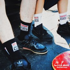 画像7: COOKMAN  ソックス Rib Crew Socks Vision Logo White (7)