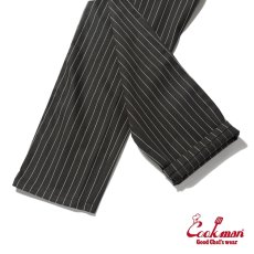 画像8: COOKMAN  シェフパンツ Chef Pants Semiwide Herringbone Stripe Charcoal (8)
