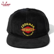 画像2: COOKMAN  キャップ Low Cap FAT Corduroy Black (2)