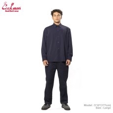 画像8: COOKMAN  ワークシャツ Long Sleeve Work Shirts Navy (8)