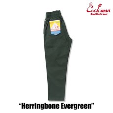 画像2: COOKMAN  シェフパンツ Chef Pants Herringbone Evergreen (2)