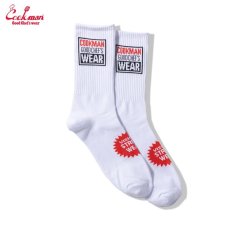 画像4: COOKMAN  ソックス Rib Crew Socks Vision Logo White (4)
