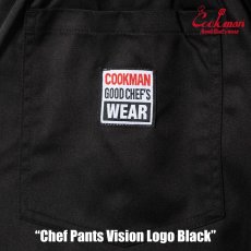 画像9: COOKMAN  シェフパンツ Chef Pants Vision Logo Black (9)