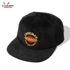画像1: COOKMAN  キャップ Low Cap FAT Corduroy Black (1)