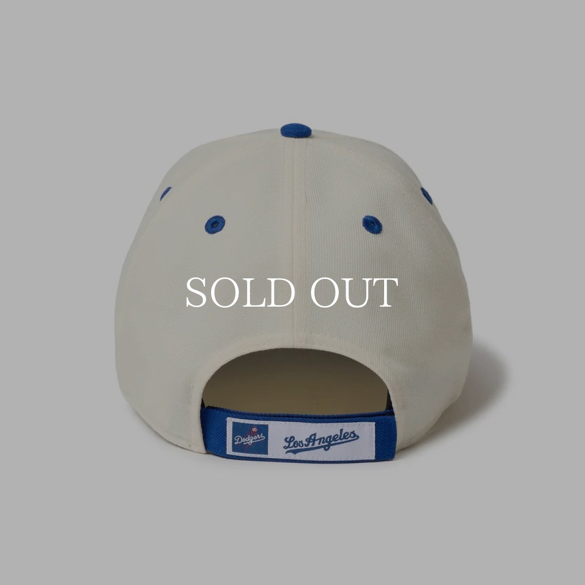 画像3: NEW ERA  9FORTY 2-Tone Woven Label ロサンゼルス・ドジャース クローム ロイヤルバイザー (3)