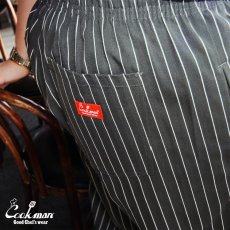 画像14: COOKMAN  シェフパンツ Chef Pants Semiwide Herringbone Stripe Charcoal (14)
