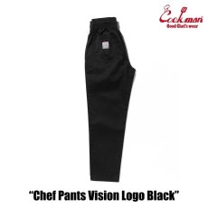 画像2: COOKMAN  シェフパンツ Chef Pants Vision Logo Black (2)