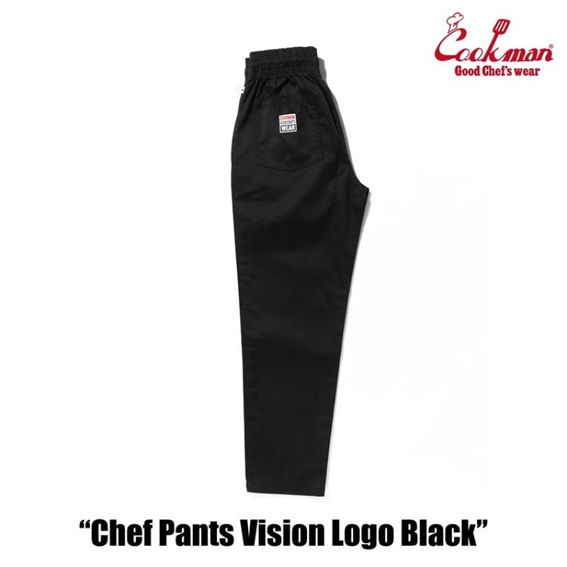 COOKMAN シェフパンツ Chef Pants Vision Logo Black 161-53866 公式通販