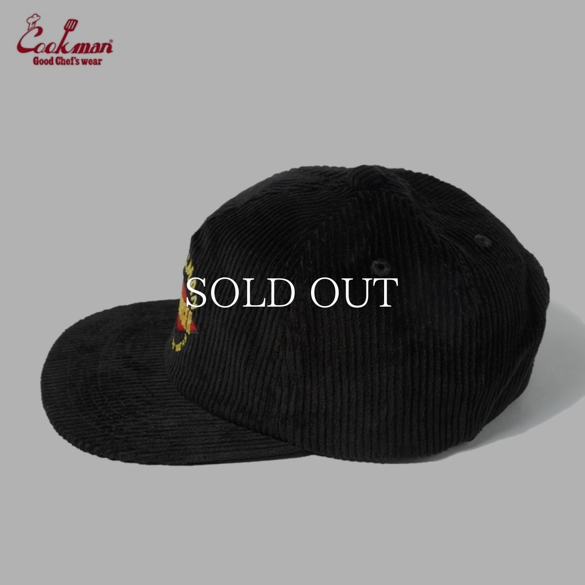 画像3: COOKMAN  キャップ Low Cap FAT Corduroy Black (3)